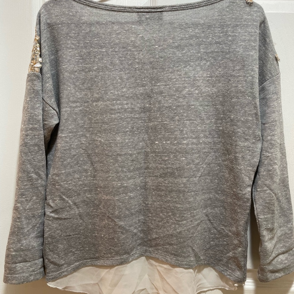 Lightweight embroidered sweatshirt - Picture 4 of 5